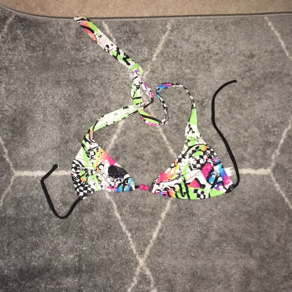 Halter triangle bathing suit top